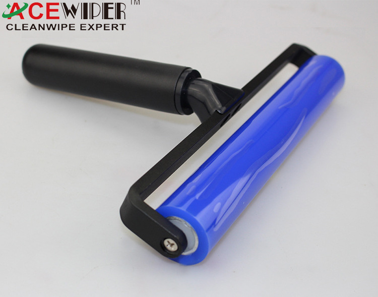 Silicone dust removal plastic roller