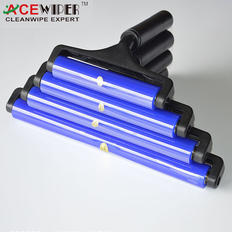 Silicone dust removal plastic roller